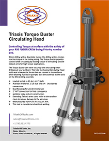 Triaxis Torque Buster Circulating Head DS23-002 R00